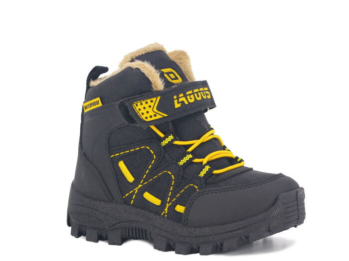 Lagoos Patik BT-212 Trekking Kısa Bot Siyah - Sarı 
