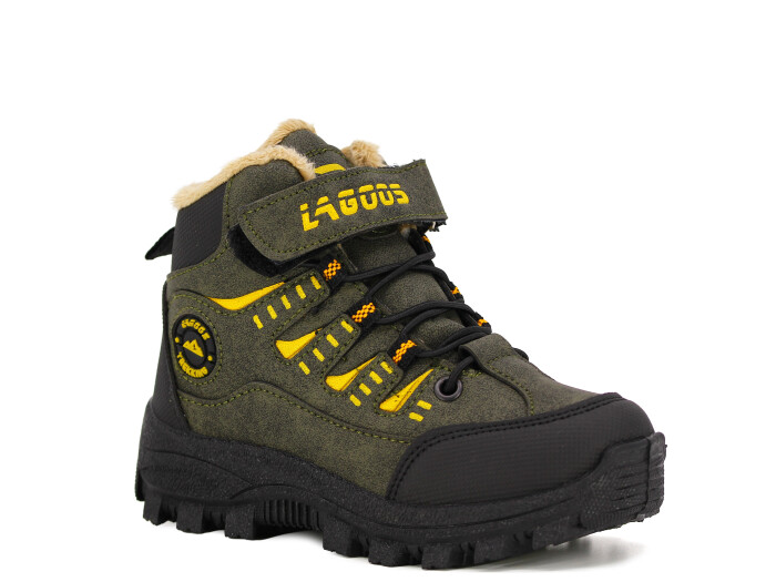 Lagoos Patik BT-215 Trekking Kısa Bot Haki - Sarı - 1