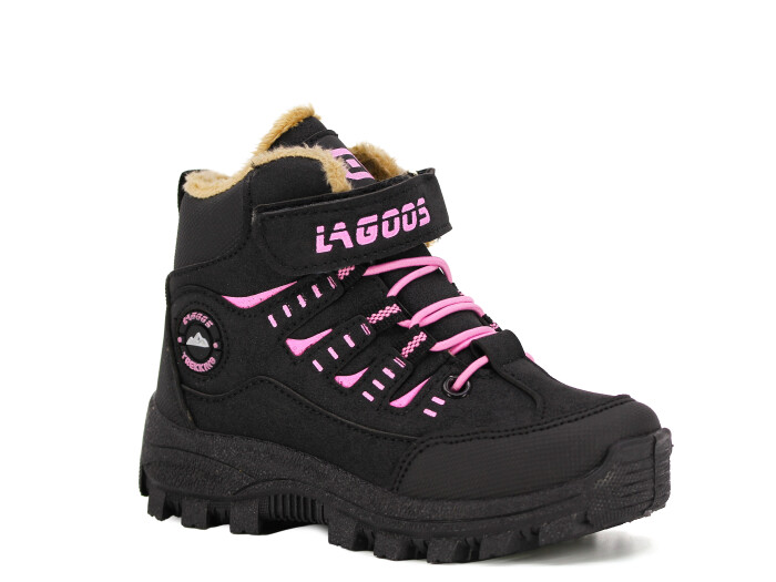 Lagoos Patik BT-215 Trekking Kısa Bot Siyah - Pembe - Lagoos