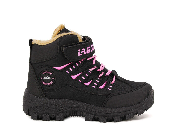 Lagoos Patik BT-215 Trekking Kısa Bot Siyah - Pembe - 3