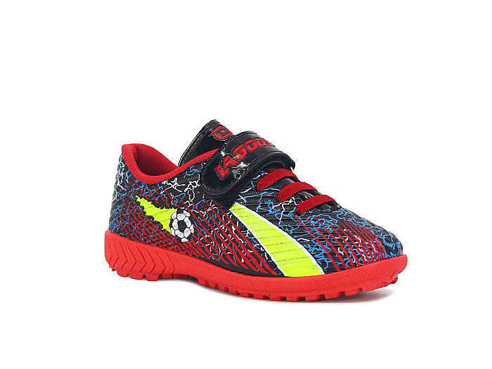 Lagoos Patik H-2014 Renkli Taban Halı Saha Ayakkabısı Kırmızı Rugan - Lagoos