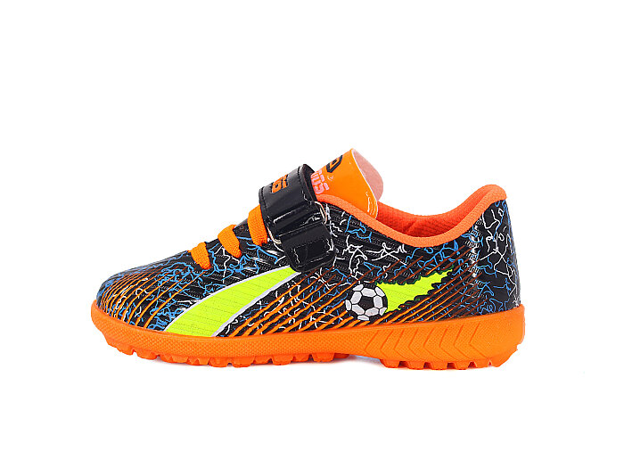 Lagoos Patik H-2014 Renkli Taban Halı Saha Ayakkabısı Turuncu Rugan - Lagoos (1)