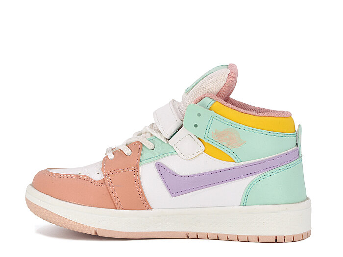 Lambırlent Filet 8070 Dank Cilt Spor Ayakkabı Pudra - Beyaz - Lila - Lambırlent (1)