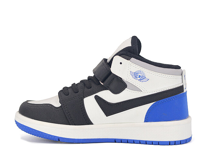 Lambırlent Filet 8070 Dank Cilt Spor Ayakkabı Siyah - Beyaz - Saks Mavi - Lambırlent (1)