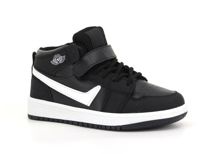 Lambırlent Filet 8070 Dank Cilt Spor Ayakkabı Siyah - Beyaz - Siyah - Lambırlent