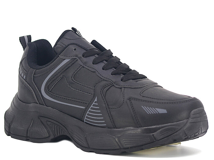 Lambırlent Garson 7450 Cilt Spor Ayakkabı Siyah - Füme - Lambırlent