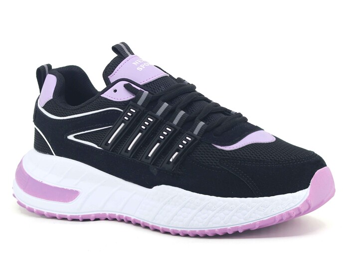 Lambırlent Garson 7615 Anorak Spor Ayakkabı Siyah - Lila