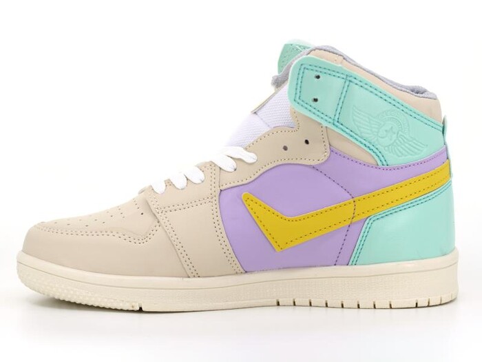 Lambırlent Garson 8070 Dank Cilt Spor Ayakkabı Krem - Lila - Sarı - Lambırlent (1)