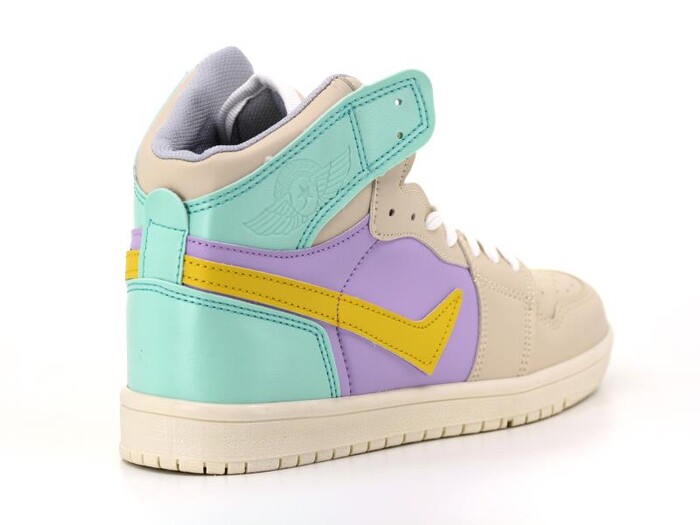 Lambırlent Garson 8070 Dank Cilt Spor Ayakkabı Krem - Lila - Sarı - 3