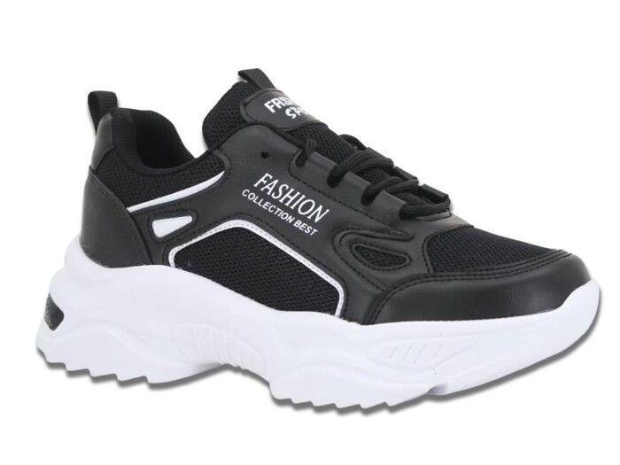 Lambırlent Zenne 9671 Anorak Spor Ayakkabı Siyah - Beyaz