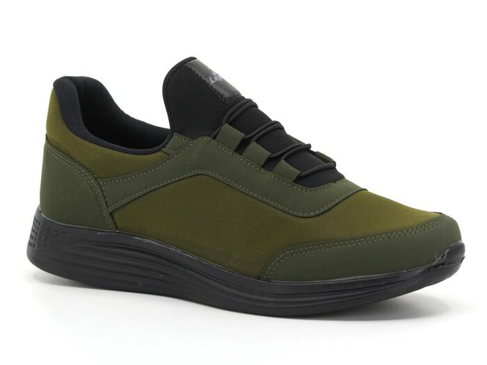 Lepons Merdane L-110 Cilt Spor Ayakkabı Haki - Siyah - Lepons