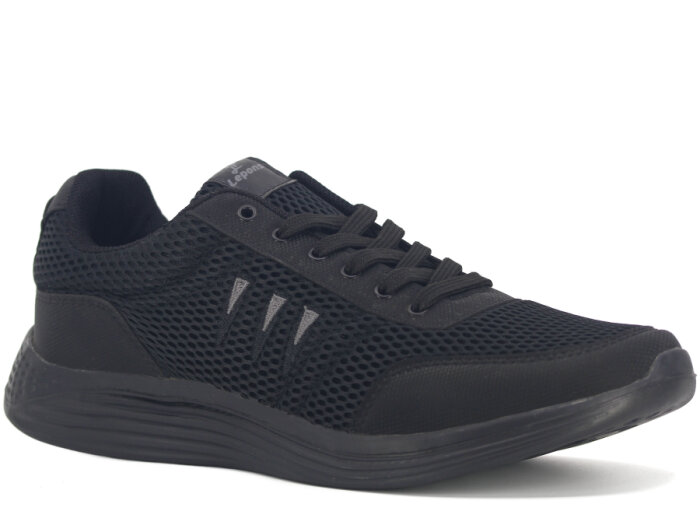 Lepons Merdane L-167 XXL Battal Anorak Spor Ayakkabı Siyah - Siyah - 1