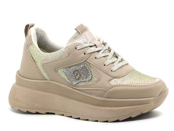 Lepons Zenne 0845 Simli Spor Ayakkabı Bej - Lepons