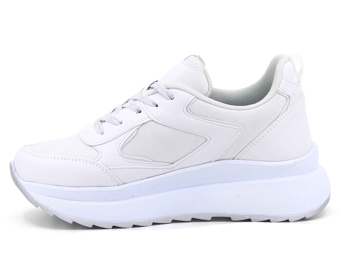 Lepons Zenne 0845 Simli Yazlık Spor Ayakkabı Beyaz - Gümüş - Lepons (1)