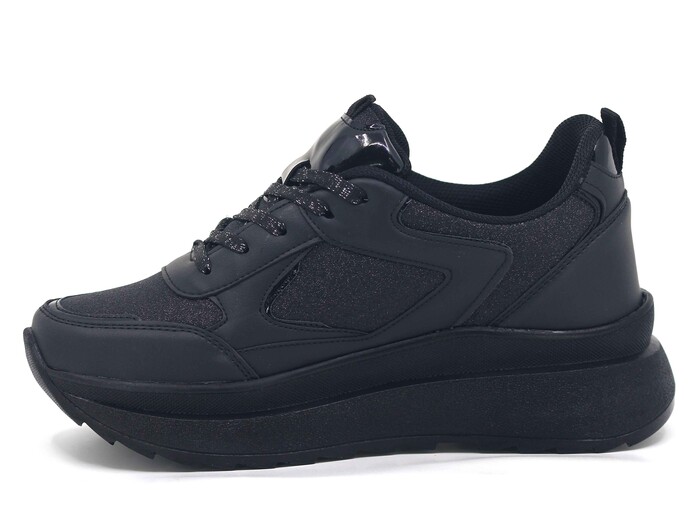 Lepons Zenne 0845 Simli Yazlık Spor Ayakkabı Siyah - Siyah - Lepons (1)