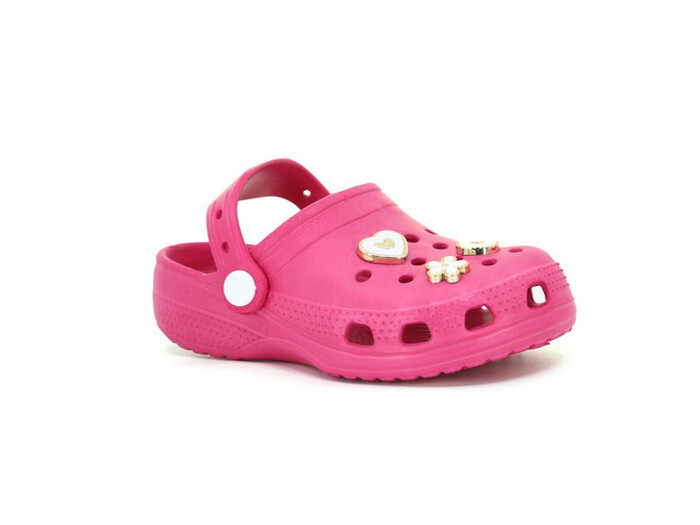 Lorin Bebe 2407 Taşlı Cross Terlik Fuşya - Lorin