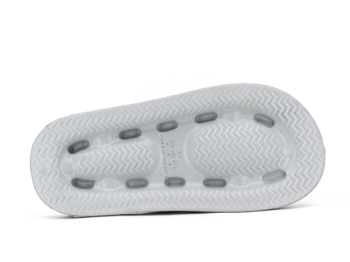 Lotus Filet Eva-33 Çift Bant Örgülü Taşlı Lux Eva Terlik Gri - 3