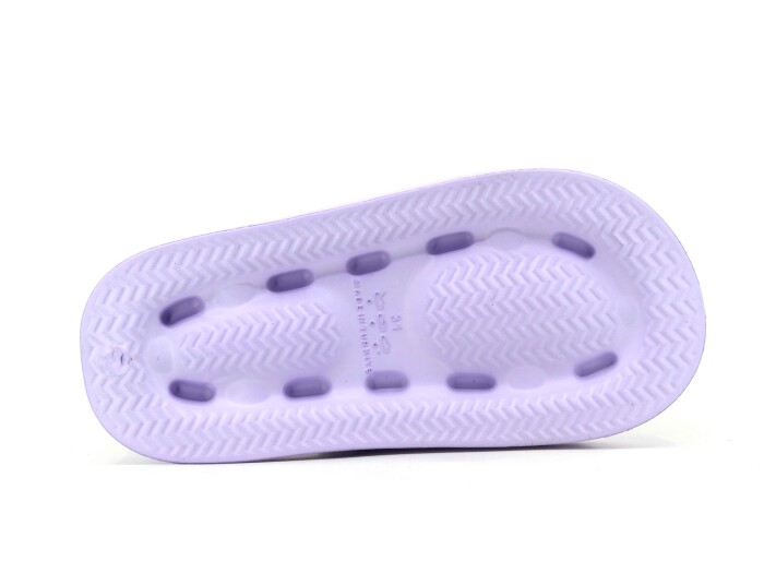 Lotus Filet Eva-33 Çift Bant Örgülü Taşlı Lux Eva Terlik Lila - 3