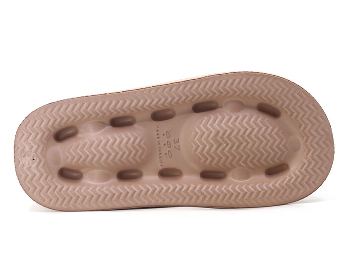 Lotus Zenne Eva-18 2 Bant Örgülü Taşlı Lux Eva Terlik Vizon - 3