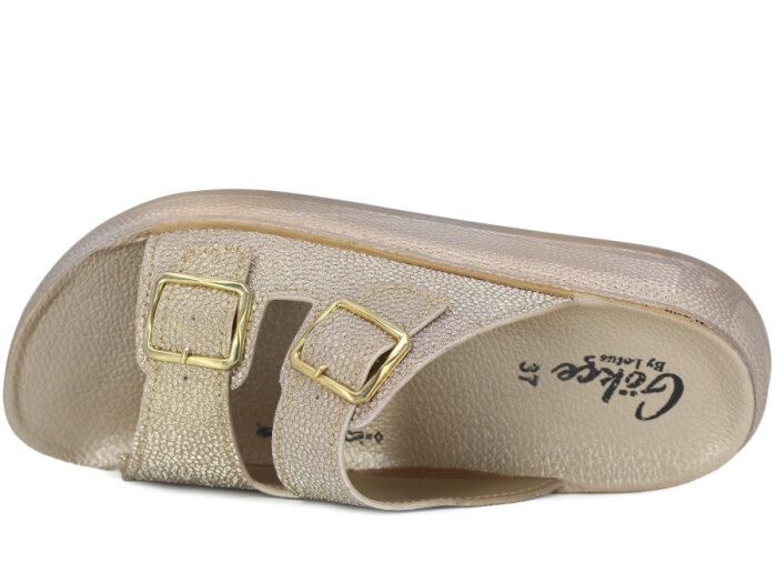 Lotus Zenne Gökçe 1001 Poli Günlük Terlik Altın - 2