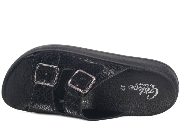 Lotus Zenne Gökçe 1002 Poli Günlük Terlik Siyah - Lotus (1)