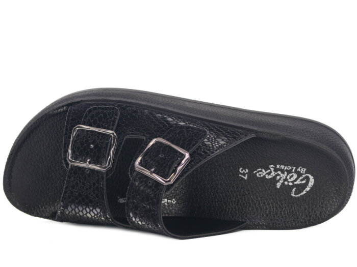 Lotus Zenne Gökçe 1002 Poli Günlük Terlik Siyah - 2