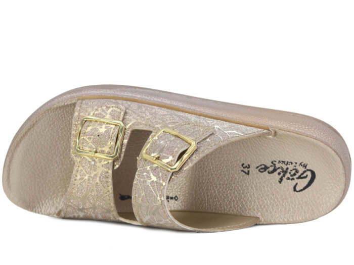 Lotus Zenne Gökçe 1004 Poli Günlük Terlik Altın - 2