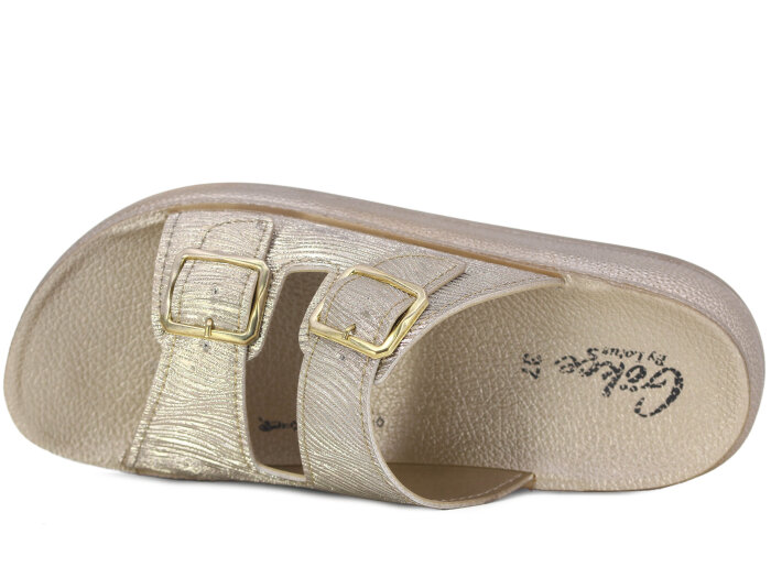 Lotus Zenne Gökçe 1005 Poli Günlük Terlik Altın - Lotus (1)