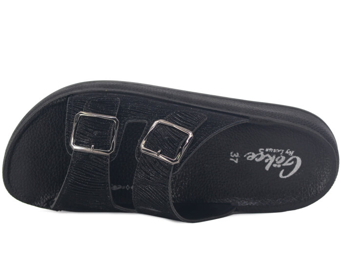 Lotus Zenne Gökçe 1005 Poli Günlük Terlik Siyah - Lotus (1)