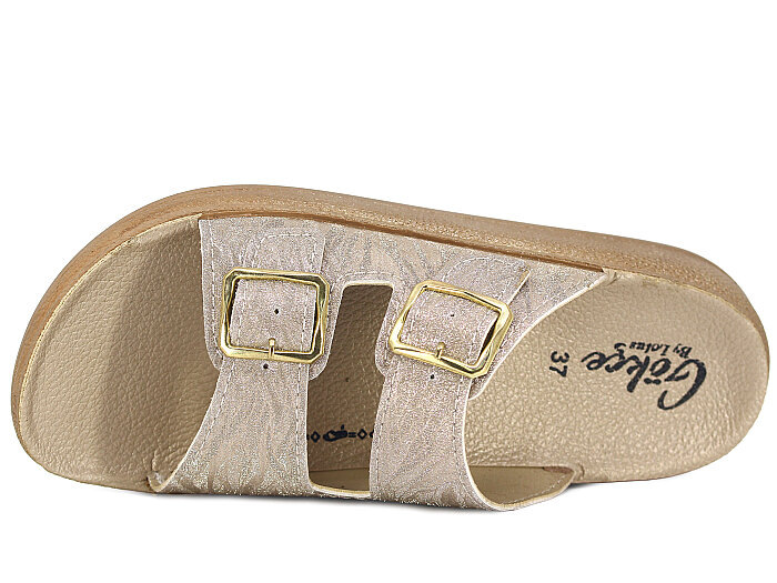 Lotus Zenne Gökçe 1006 Poli Günlük Terlik Altın - 2