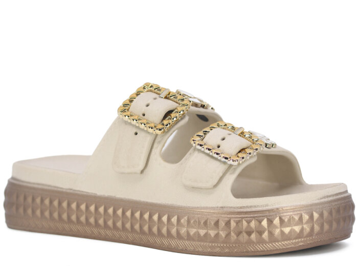 Lotus Zenne Gökçe 4000 Çift Toka Lux Eva Terlik Krem - 1