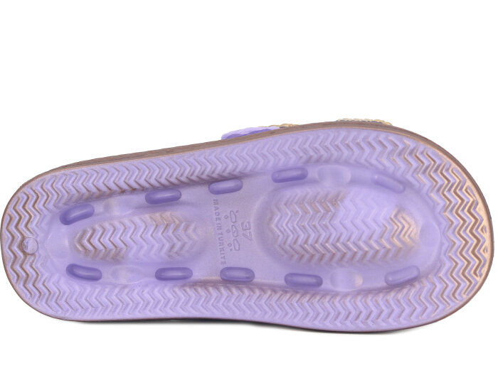 Lotus Zenne Gökçe 5000-1 Çift Toka Boyalı Lux Eva Terlik Lila - 3