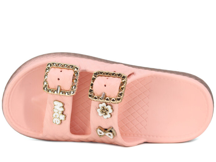 Lotus Zenne Gökçe 5000-1 Çift Toka Boyalı Lux Eva Terlik Pudra - Lotus (1)