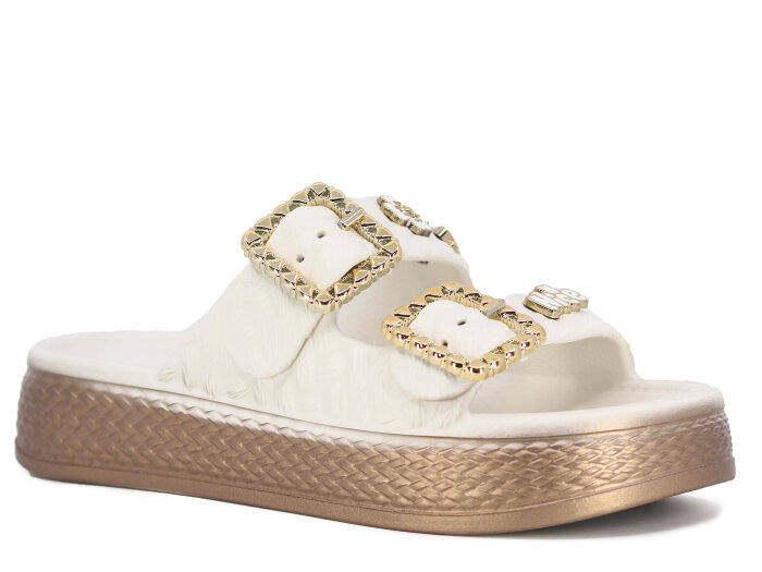 Lotus Zenne Gökçe 5000-1 Çift Toka Boyalı Lux Eva Terlik Sedef - Lotus