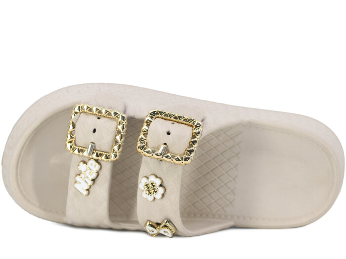 Lotus Zenne Gökçe 5000 Çift Toka Lux Eva Terlik Krem - Lotus (1)