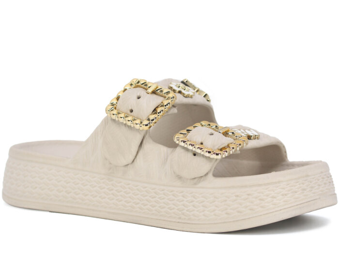 Lotus Zenne Gökçe 5000 Çift Toka Lux Eva Terlik Krem - 1