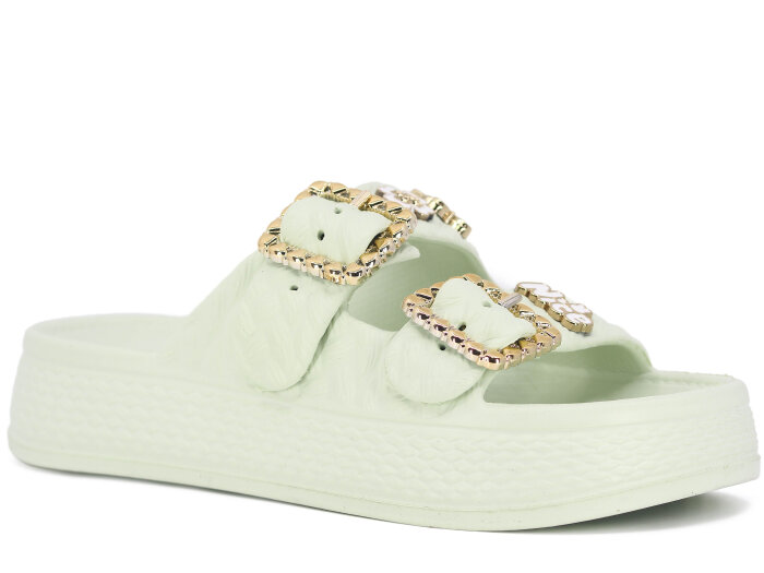 Lotus Zenne Gökçe 5000 Çift Toka Lux Eva Terlik Mint Yeşili - Lotus