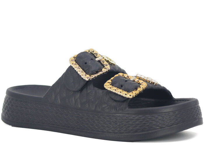 Lotus Zenne Gökçe 5000 Çift Toka Lux Eva Terlik Siyah - Lotus