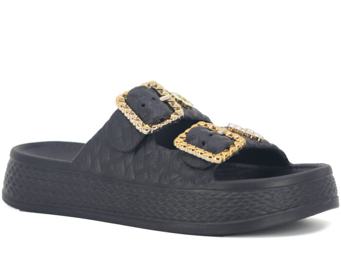 Lotus Zenne Gökçe 5000 Çift Toka Lux Eva Terlik Siyah - 1