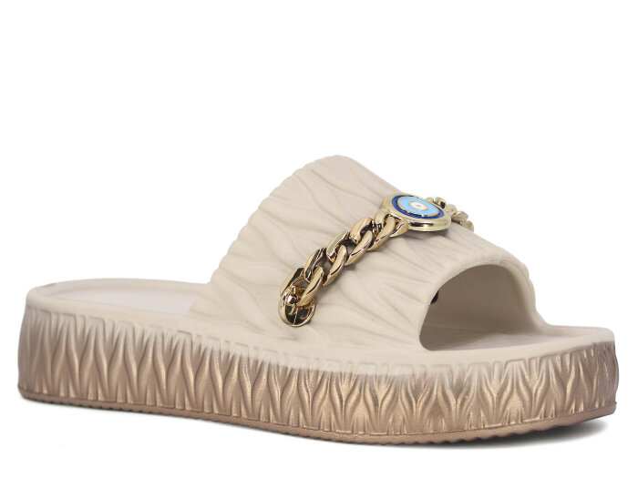 Lotus Zenne Gökçe 6001 Zincir Lux Eva Terlik Krem 