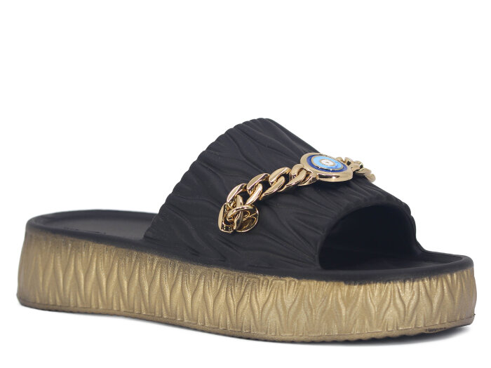 Lotus Zenne Gökçe 6001 Zincir Lux Eva Terlik Siyah - Lotus