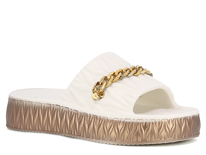 Lotus Zenne Gökçe 6001 Zincir Lux Eva Terlik Beyaz 