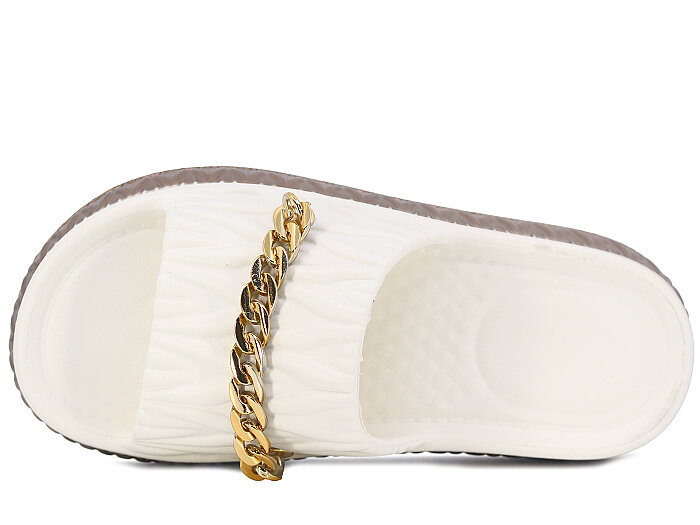 Lotus Zenne Gökçe 6001 Zincir Lux Eva Terlik Beyaz - Lotus (1)