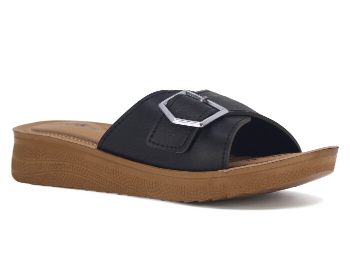 Lotus Zenne İpek 130 Tek Toka Poli Günlük Terlik Siyah - 3