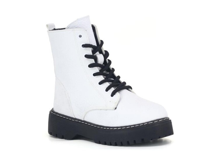 Lovinia Filet 05-B Bot Beyaz - Siyah - Lovinia