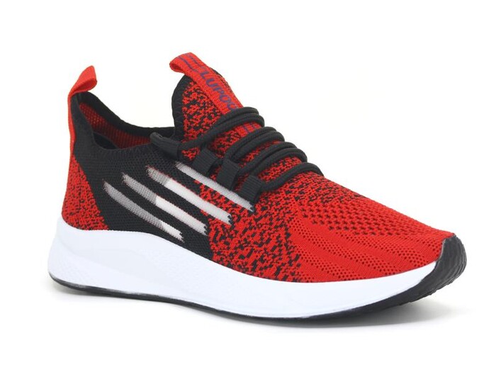 Lupoon Garson 507 Triko Spor Ayakkabı Kırmızı - Siyah - Lupoon