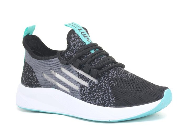 Lupoon Garson 507 Triko Spor Ayakkabı Siyah - Su Yeşili 