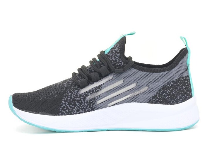 Lupoon Garson 507 Triko Spor Ayakkabı Siyah - Su Yeşili - Lupoon (1)