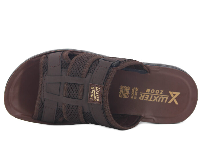 Luxter Merdane 15619 Tank Poşetli Günlük Terlik Kahve - Luxter (1)