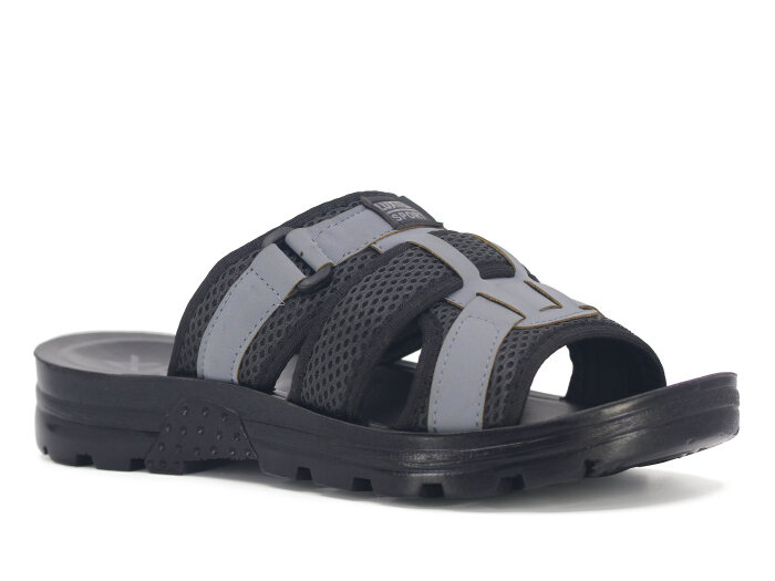 Luxter Merdane 15619 Tank Poşetli Günlük Terlik Siyah - Gri - Luxter